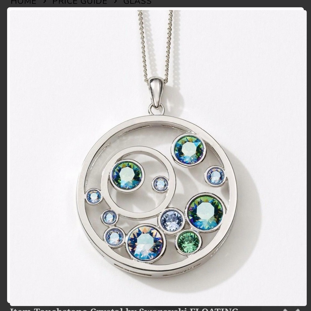 Touchstone Crystal by Swarovski “Floating Bubbles” Necklace - Picture 4 of 4